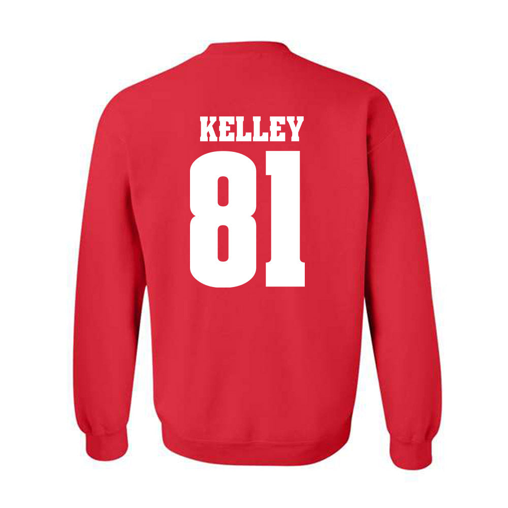 Wisconsin - NCAA Football : Mason Kelley - Sports Shersey Crewneck Sweatshirt-1