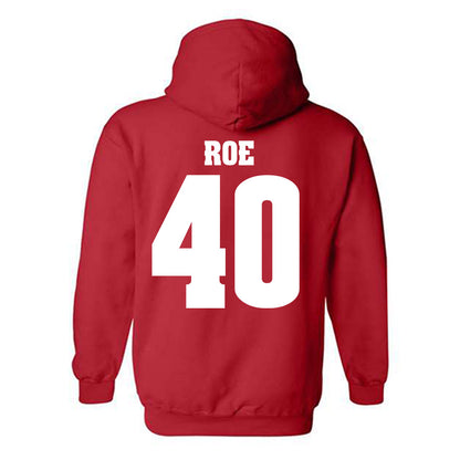 Wisconsin - NCAA Football : James Roe - Sports Shersey Hooded Sweatshirt-1