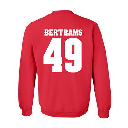 Wisconsin - NCAA Football : Atticus Bertrams - Sports Shersey Crewneck Sweatshirt-1