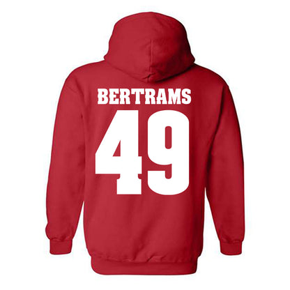 Wisconsin - NCAA Football : Atticus Bertrams - Sports Shersey Hooded Sweatshirt-1
