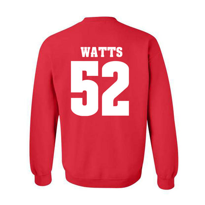 Wisconsin - NCAA Football : Hardy Watts - Sports Shersey Crewneck Sweatshirt-1