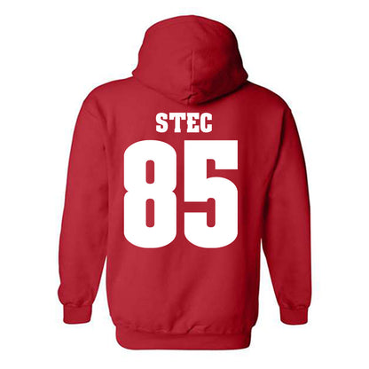 Wisconsin - NCAA Football : Grant Stec - Sports Shersey Hooded Sweatshirt-1