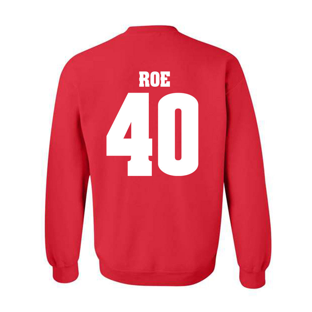 Wisconsin - NCAA Football : James Roe - Sports Shersey Crewneck Sweatshirt-1