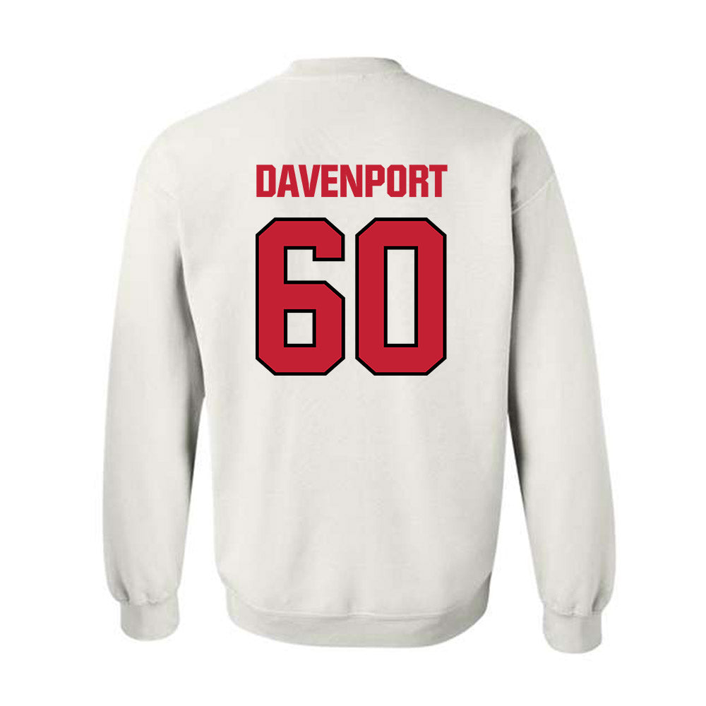 Wisconsin - NCAA Football : Nolan Davenport - Sports Shersey Crewneck Sweatshirt-1