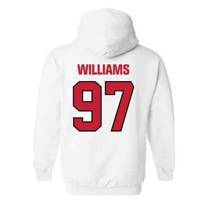 Wisconsin - NCAA Football : jaylen williams - Sports Shersey Hooded Sweatshirt-1