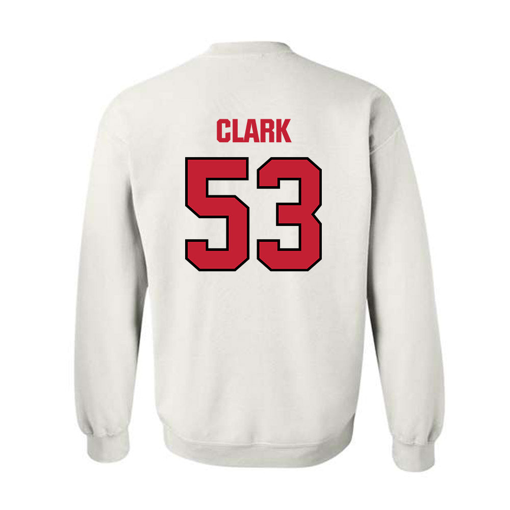 Wisconsin - NCAA Football : Cam Clark - Sports Shersey Crewneck Sweatshirt-1