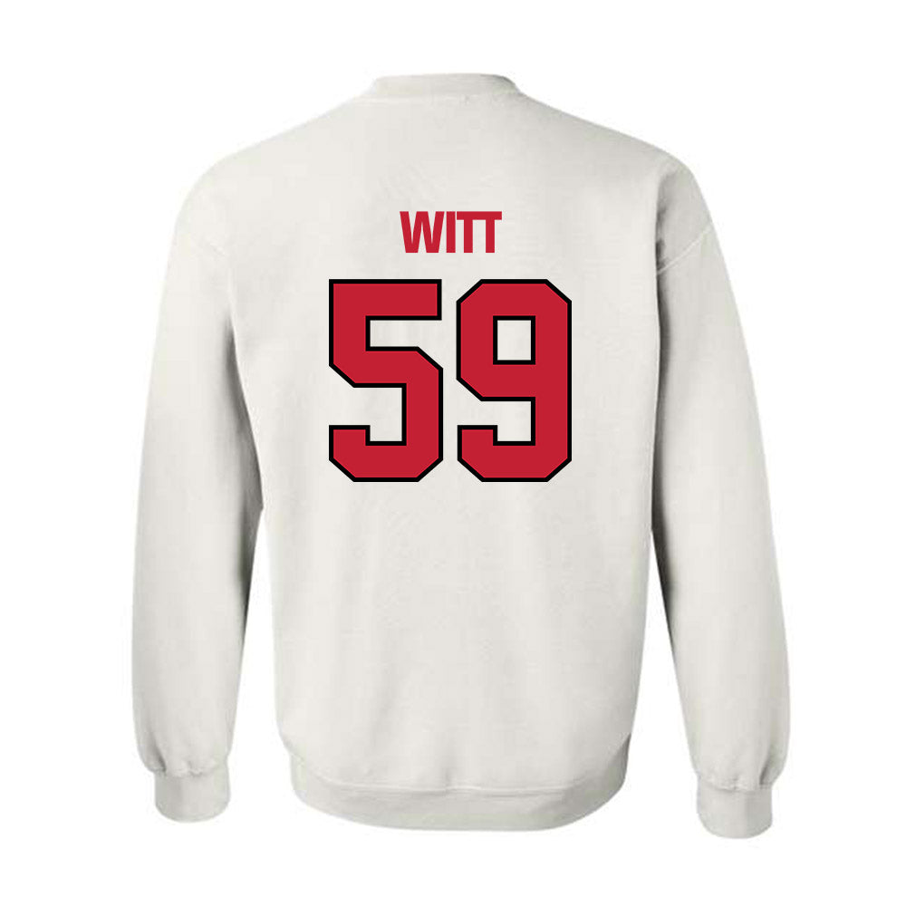 Wisconsin - NCAA Football : Aaron Witt - Sports Shersey Crewneck Sweatshirt-1