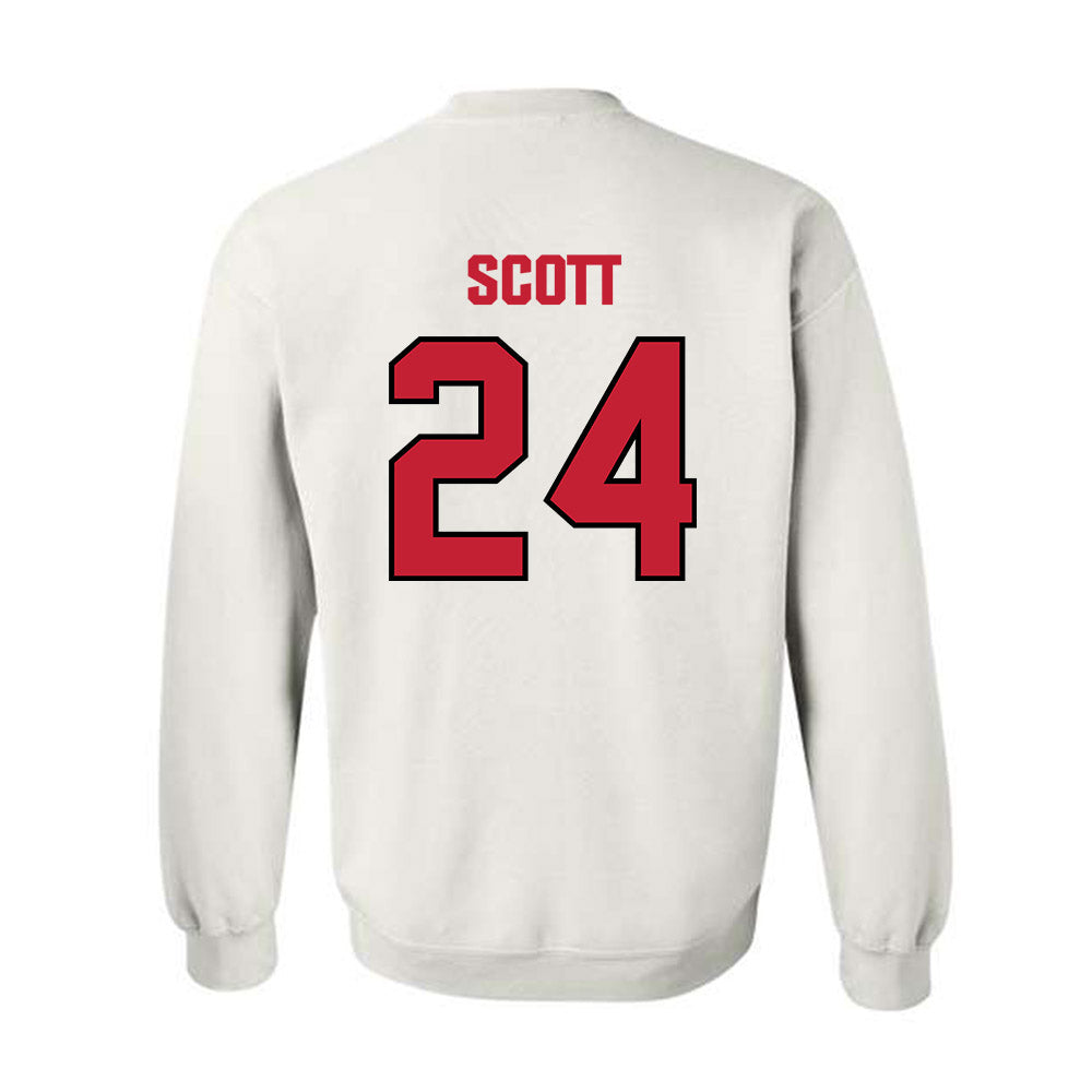 Wisconsin - NCAA Football : Jaimier Scott - Sports Shersey Crewneck Sweatshirt-1