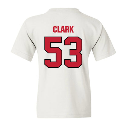 Wisconsin - NCAA Football : Cam Clark - Sports Shersey Youth T-Shirt-1