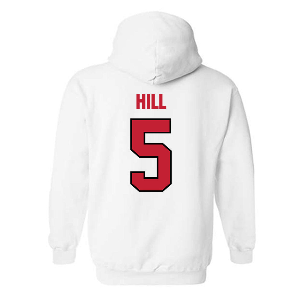 Wisconsin - NCAA Football : Dyoni Hill - Sports Shersey Hooded Sweatshirt-1
