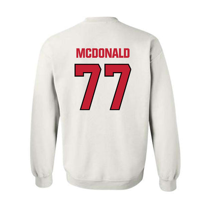Wisconsin - NCAA Football : Will McDonald - Sports Shersey Crewneck Sweatshirt-1