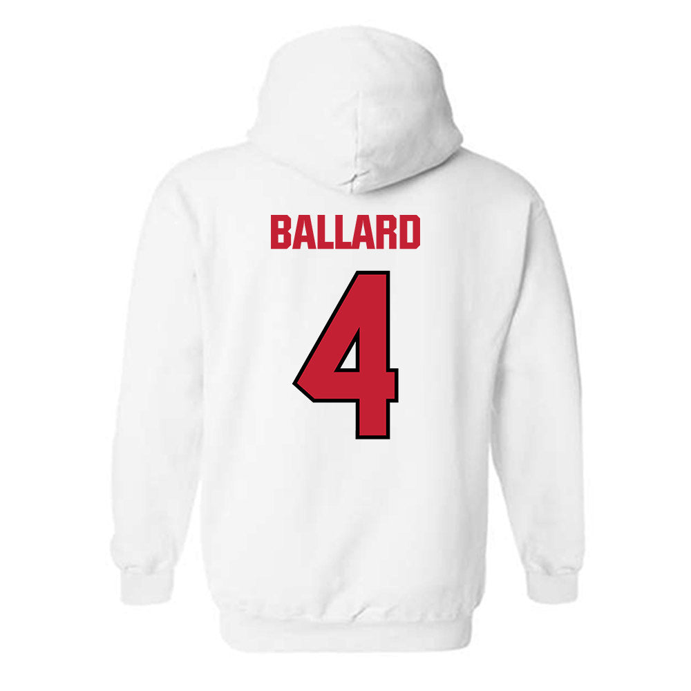 Wisconsin - NCAA Football : Jayden Ballard - Sports Shersey Hooded Sweatshirt-1
