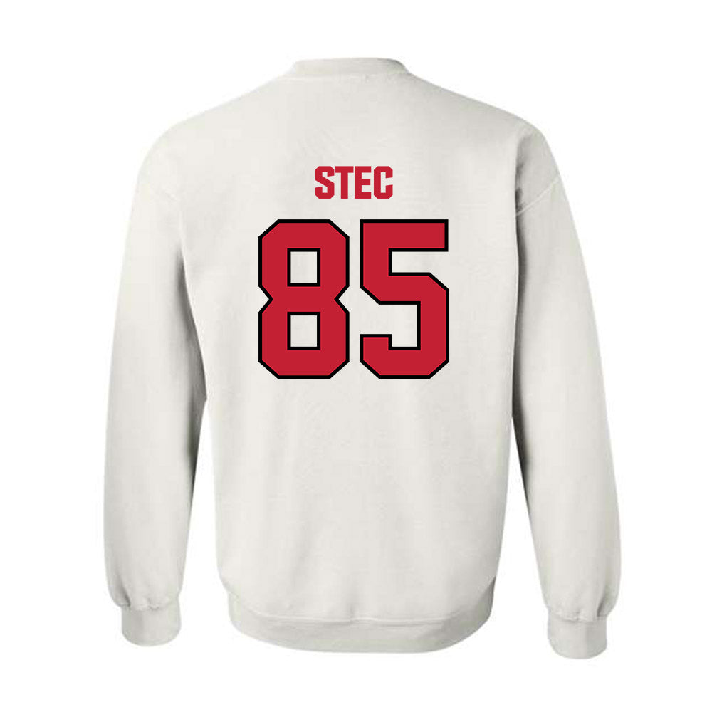 Wisconsin - NCAA Football : Grant Stec - Sports Shersey Crewneck Sweatshirt-1