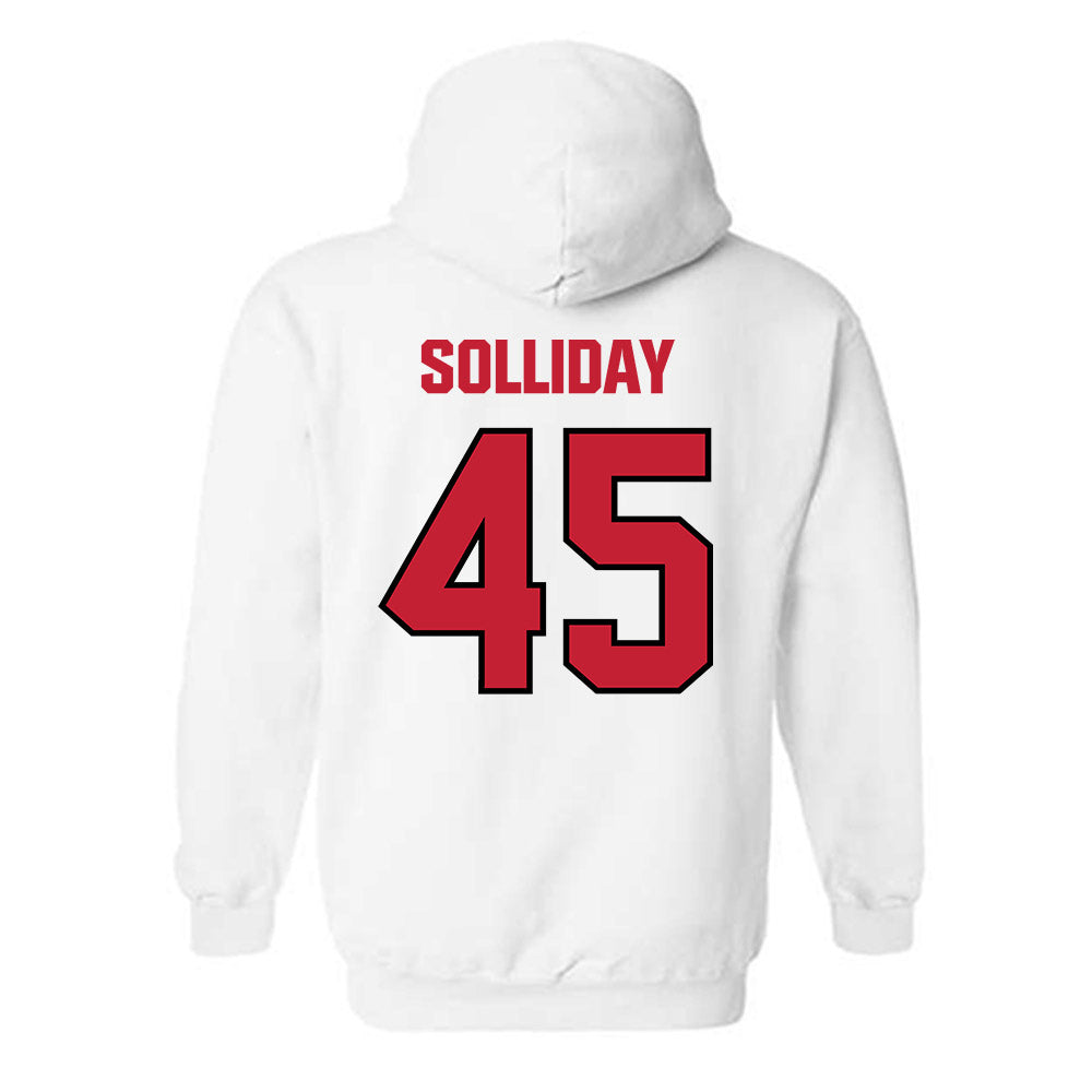 Wisconsin - NCAA Football : Garrison Solliday - Sports Shersey Hooded Sweatshirt-1