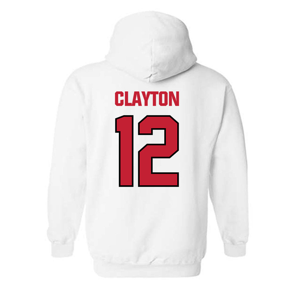 Wisconsin - NCAA Football : Nick Clayton - Sports Shersey Hooded Sweatshirt-1