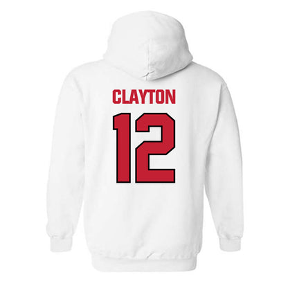 Wisconsin - NCAA Football : Nick Clayton - Sports Shersey Hooded Sweatshirt-1