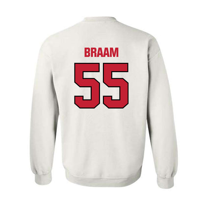 Wisconsin - NCAA Football : Drew Braam - Sports Shersey Crewneck Sweatshirt-1