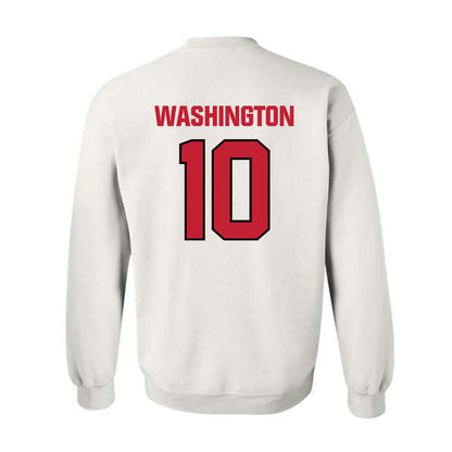 Wisconsin - NCAA Football : Jahmare Washington - Sports Shersey Crewneck Sweatshirt-1