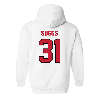 Wisconsin - NCAA Football : Jay'viar Suggs - Sports Shersey Hooded Sweatshirt-1