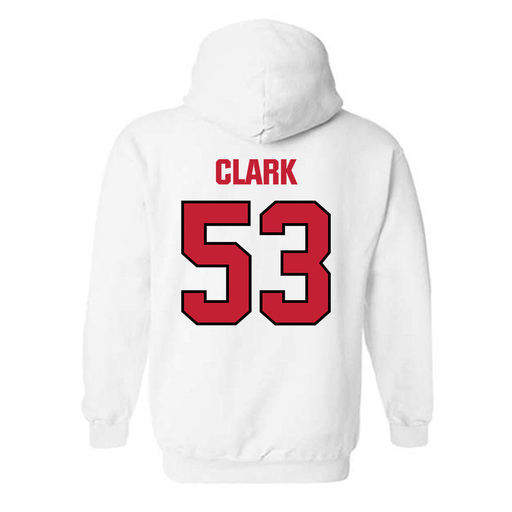 Wisconsin - NCAA Football : Cam Clark - Sports Shersey Hooded Sweatshirt-1