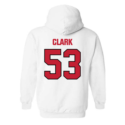 Wisconsin - NCAA Football : Cam Clark - Sports Shersey Hooded Sweatshirt-1