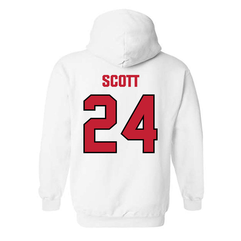 Wisconsin - NCAA Football : Jaimier Scott - Sports Shersey Hooded Sweatshirt-1