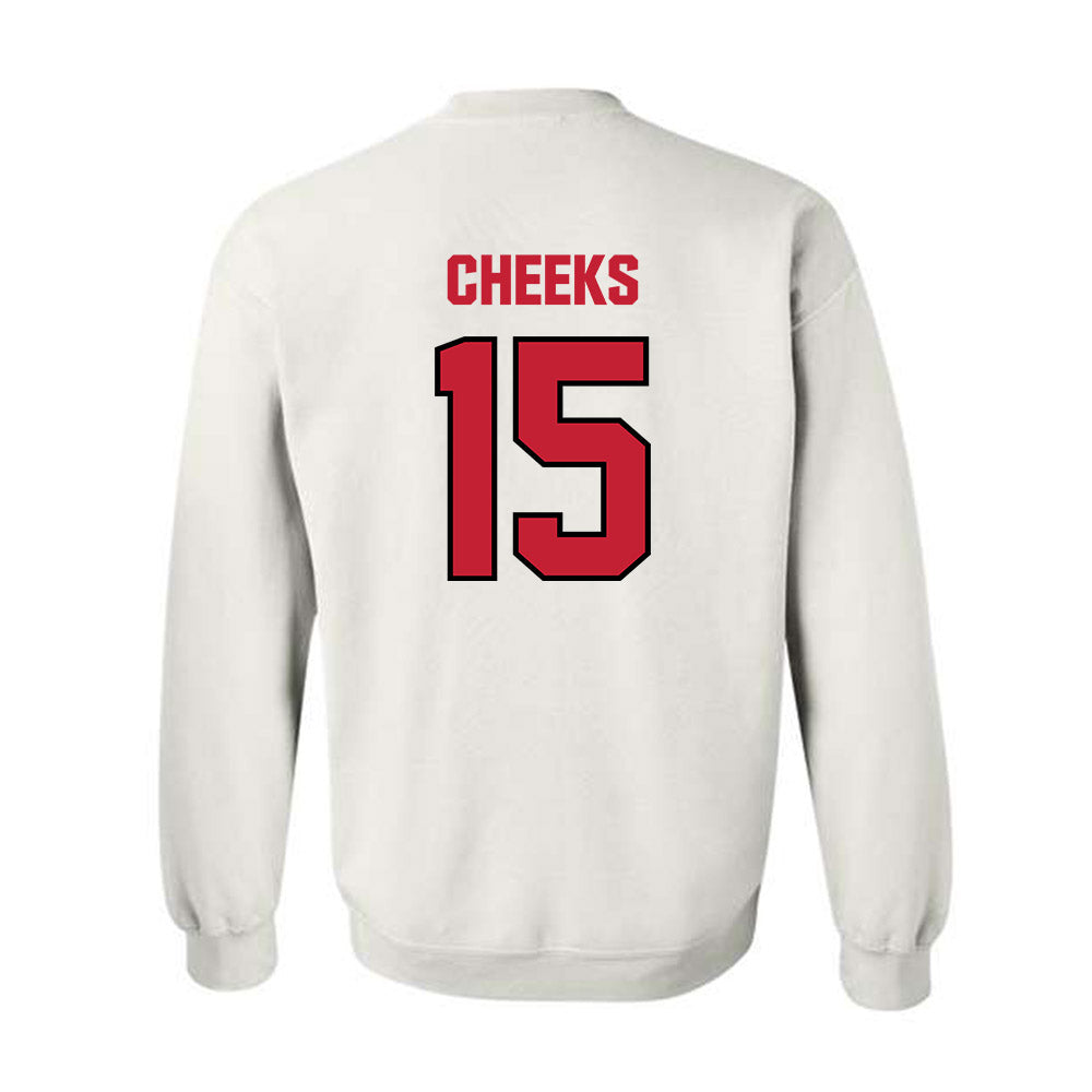 Wisconsin - NCAA Football : Sebastian Cheeks - Sports Shersey Crewneck Sweatshirt-1
