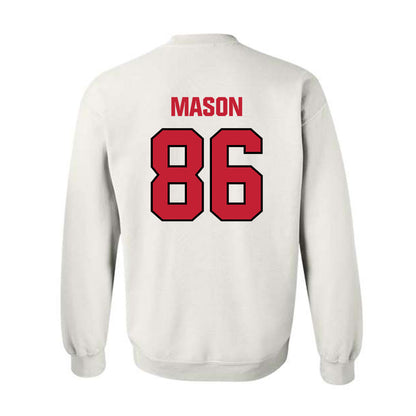 Wisconsin - NCAA Football : Lance Mason - Sports Shersey Crewneck Sweatshirt-1