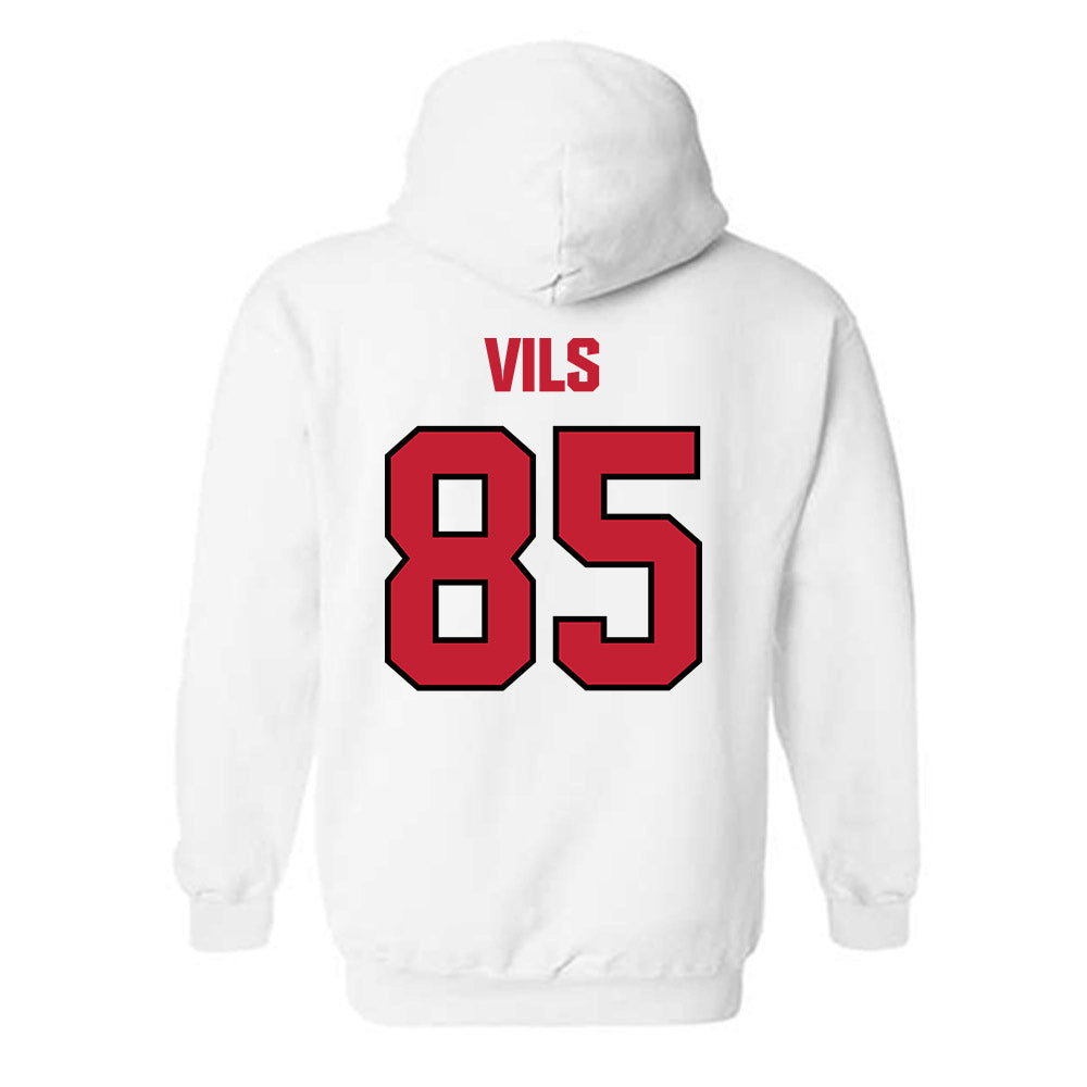 Wisconsin - NCAA Football : Nolan Vils - Sports Shersey Hooded Sweatshirt-1