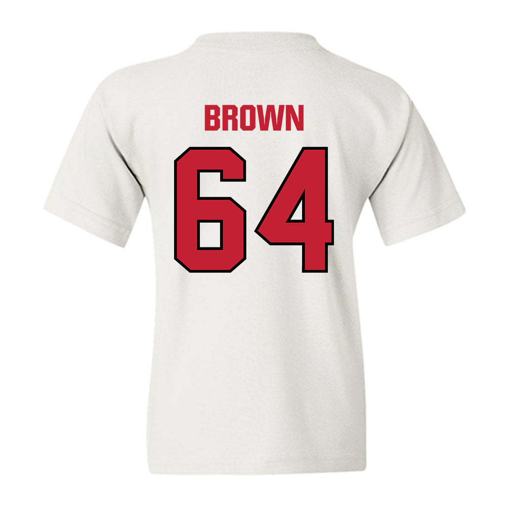 Wisconsin - NCAA Football : Evan Brown - Sports Shersey Youth T-Shirt-1