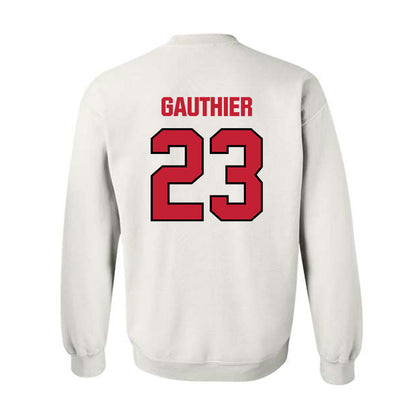Wisconsin - NCAA Football : Landon Gauthier - Sports Shersey Crewneck Sweatshirt-1