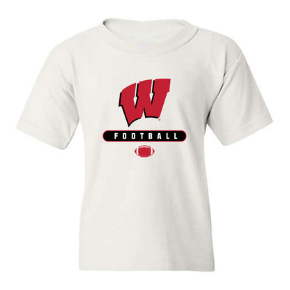 Wisconsin - NCAA Football : Peyton Lange - Sports Shersey Youth T-Shirt-0