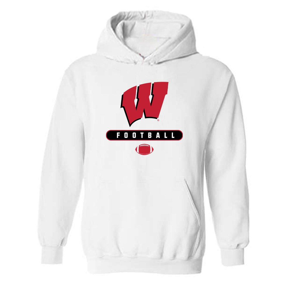Wisconsin - NCAA Football : Jayden Ballard - Sports Shersey Hooded Sweatshirt-0