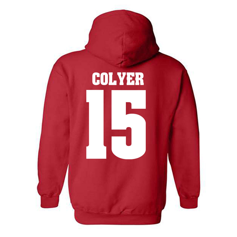 Wisconsin - NCAA Women's Volleyball : Mimi Colyer - Sports Shersey Hooded Sweatshirt-1