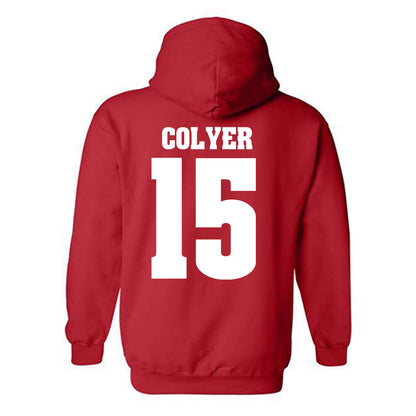Wisconsin - NCAA Women's Volleyball : Mimi Colyer - Sports Shersey Hooded Sweatshirt-1