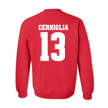 Wisconsin - NCAA Women's Volleyball : Jada Cerniglia - Sports Shersey Crewneck Sweatshirt-1
