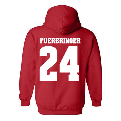 Wisconsin - NCAA Women's Volleyball : Charlie Fuerbringer - Sports Shersey Hooded Sweatshirt-1