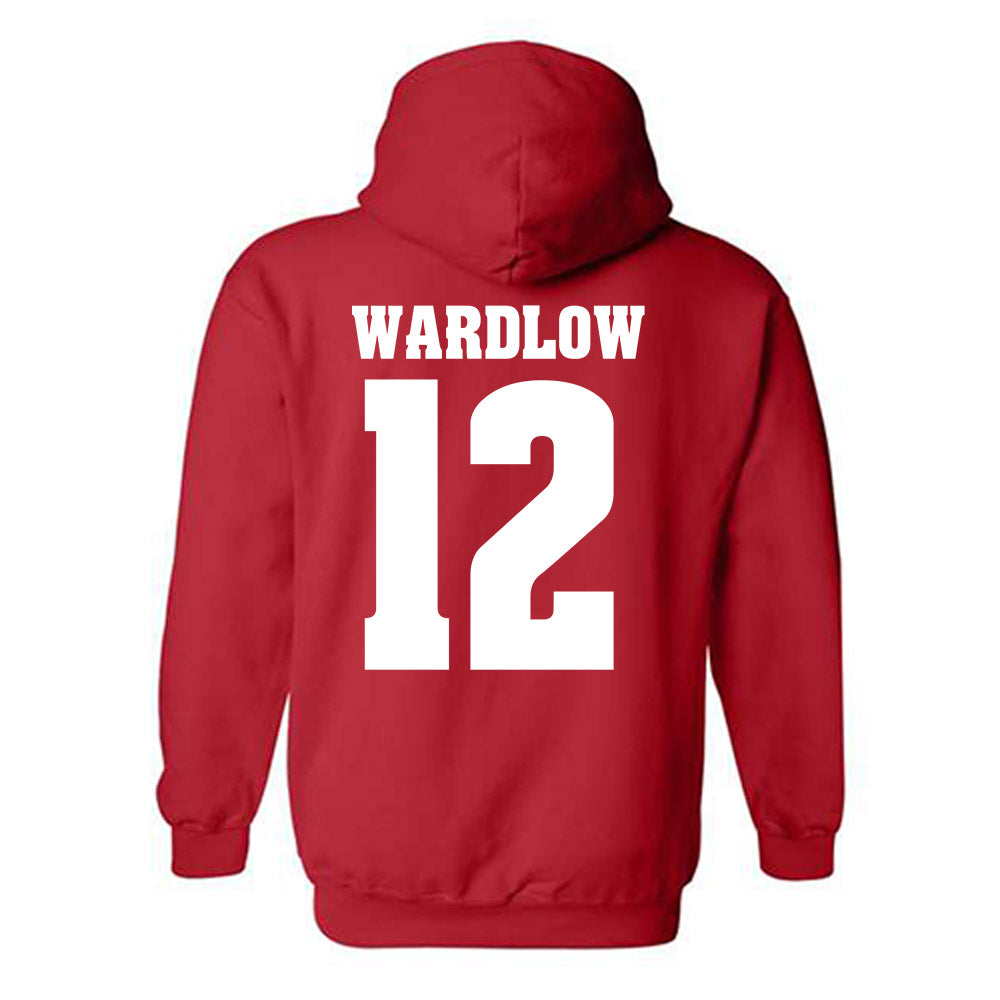 Wisconsin - NCAA Women's Volleyball : Natalie Wardlow - Sports Shersey Hooded Sweatshirt-1