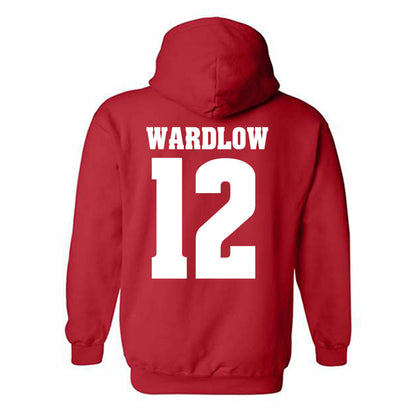 Wisconsin - NCAA Women's Volleyball : Natalie Wardlow - Sports Shersey Hooded Sweatshirt-1