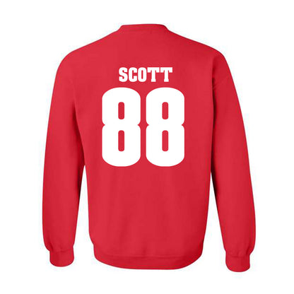 Wisconsin - NCAA Women's Volleyball : Kymora Scott - Sports Shersey Crewneck Sweatshirt-1