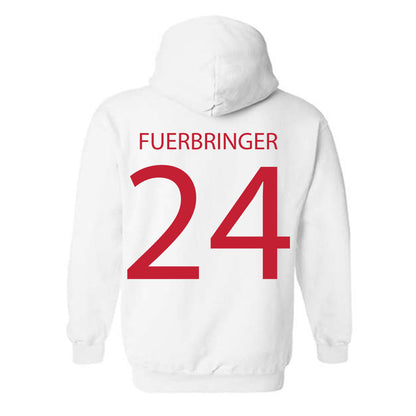 Wisconsin - NCAA Women's Volleyball : Charlie Fuerbringer - Sports Shersey Hooded Sweatshirt-1