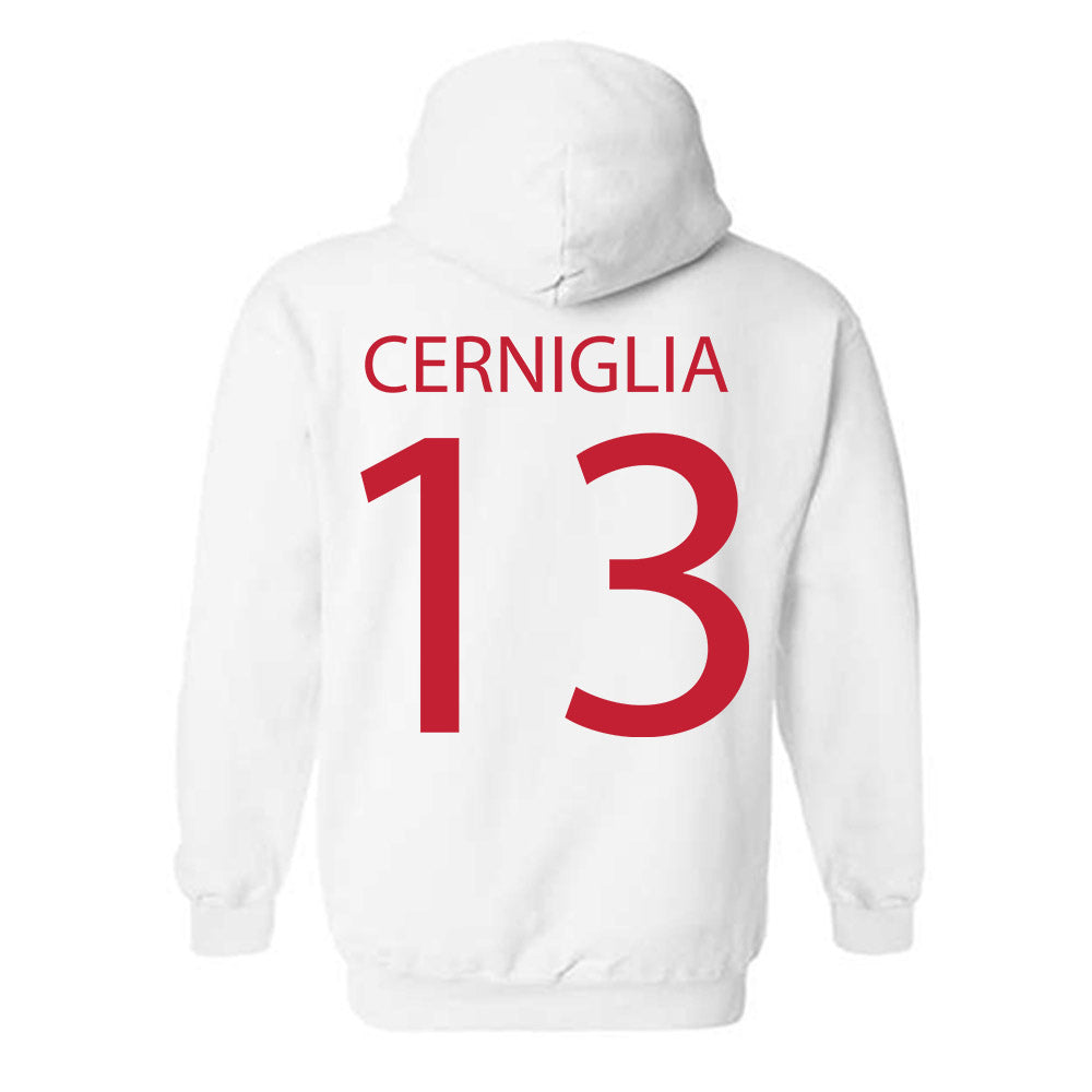 Wisconsin - NCAA Women's Volleyball : Jada Cerniglia - Sports Shersey Hooded Sweatshirt-1