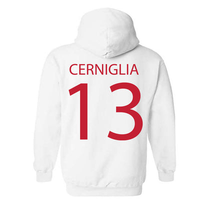 Wisconsin - NCAA Women's Volleyball : Jada Cerniglia - Sports Shersey Hooded Sweatshirt-1