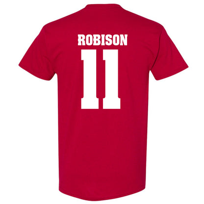 Wisconsin - NCAA Men's Basketball : Jack Robison - Sports Shersey T-Shirt-1