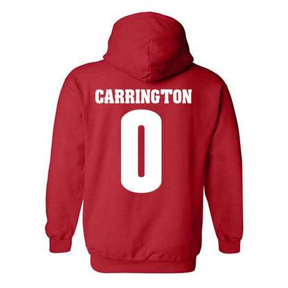 Wisconsin - NCAA Men's Basketball : Braeden Carrington - Sports Shersey Hooded Sweatshirt-1
