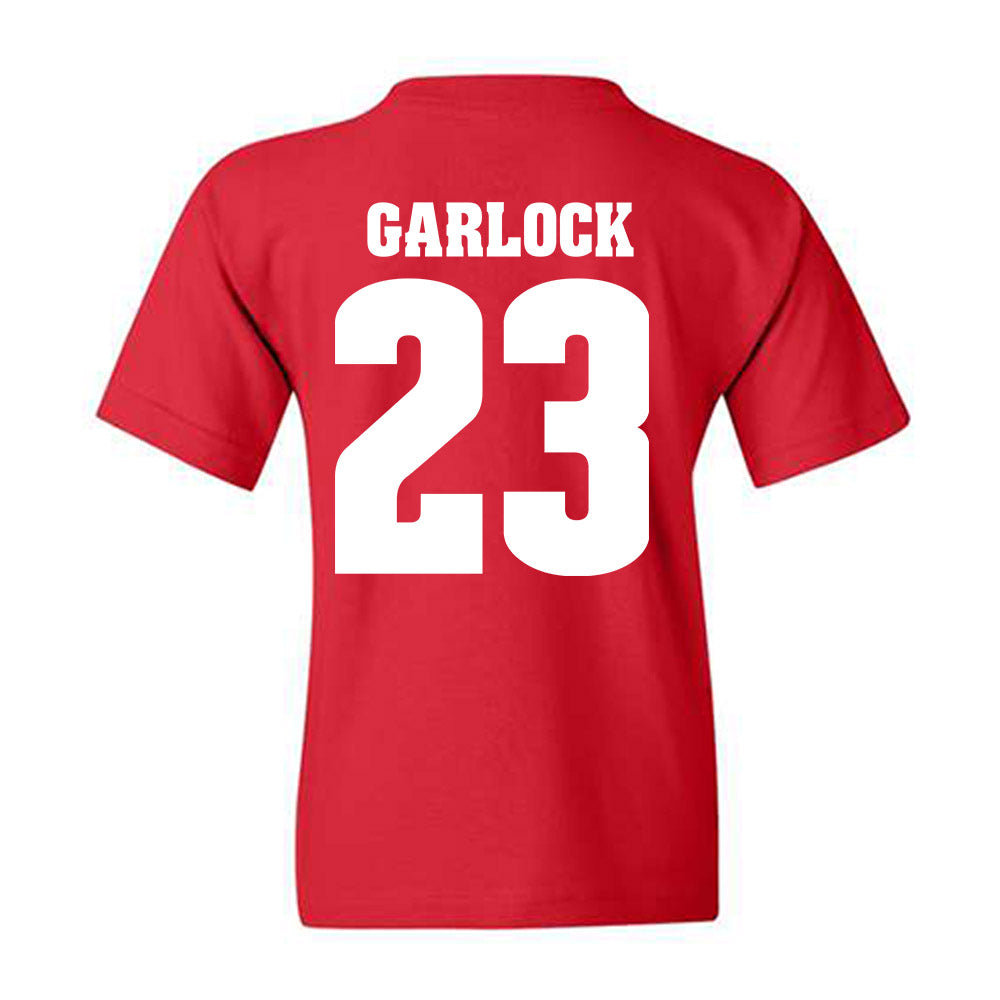 Wisconsin - NCAA Men's Basketball : Will Garlock - Sports Shersey Youth T-Shirt-1
