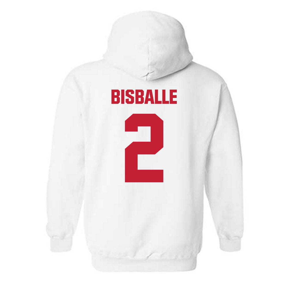 Wisconsin - NCAA Women's Basketball : Alie Bisballe - Sports Shersey Hooded Sweatshirt-1