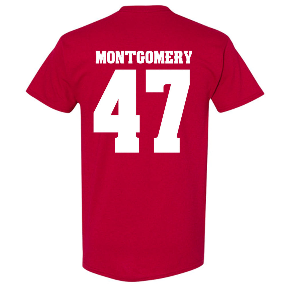 Wisconsin - NCAA Men's Ice Hockey : Blake Montgomery - Sports Shersey T-Shirt-1