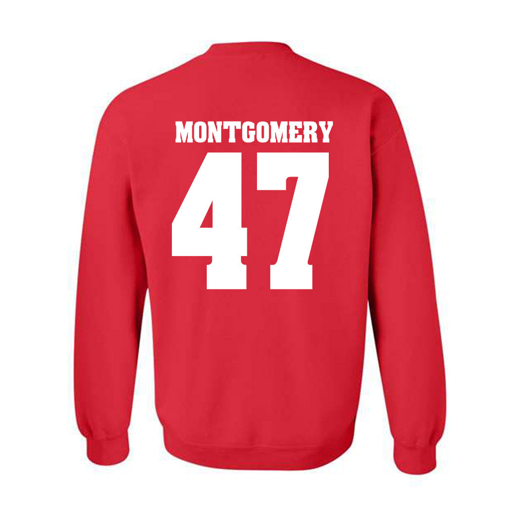 Wisconsin - NCAA Men's Ice Hockey : Blake Montgomery - Sports Shersey Crewneck Sweatshirt-1
