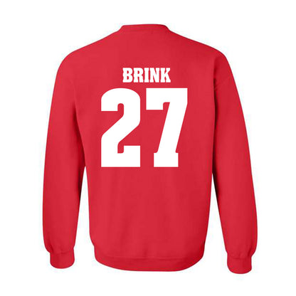 Wisconsin - NCAA Men's Ice Hockey : Finn Brink - Sports Shersey Crewneck Sweatshirt-1